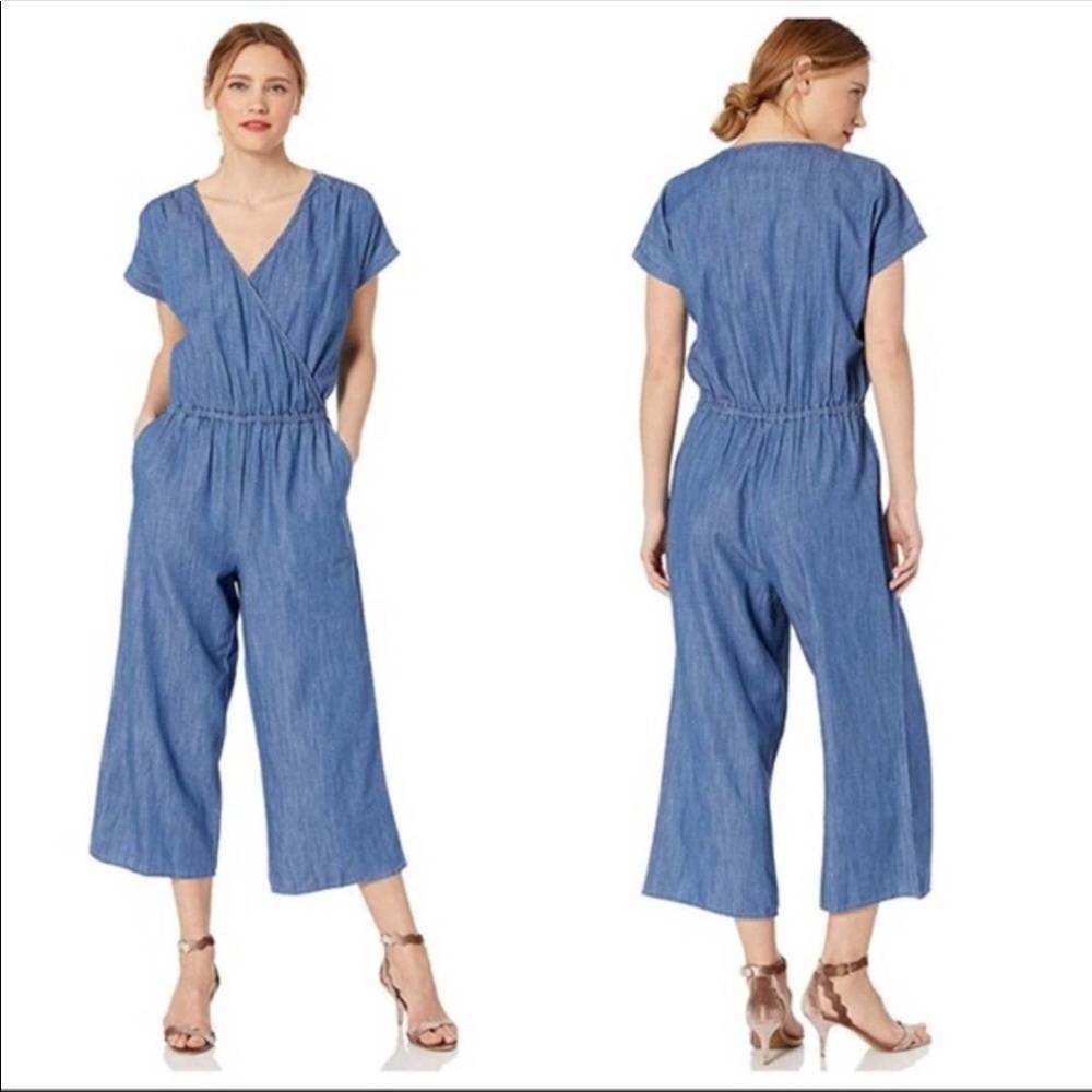 J crew mercantile chambray romper